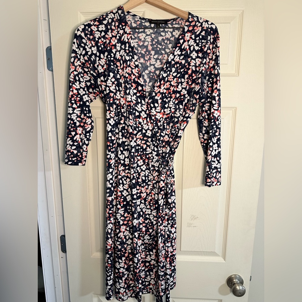 Banana Republic Floral Wrap Dress - Size Medium - 39 inches long